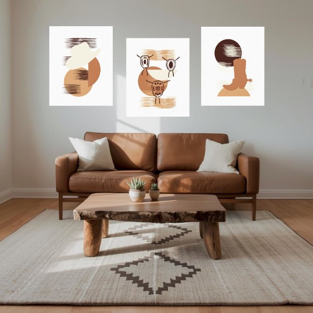 Bota de vaca en arte de lienzo en el desierto (Subido por el creador)