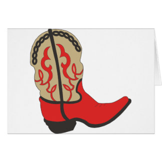 Bota de vaquero roja