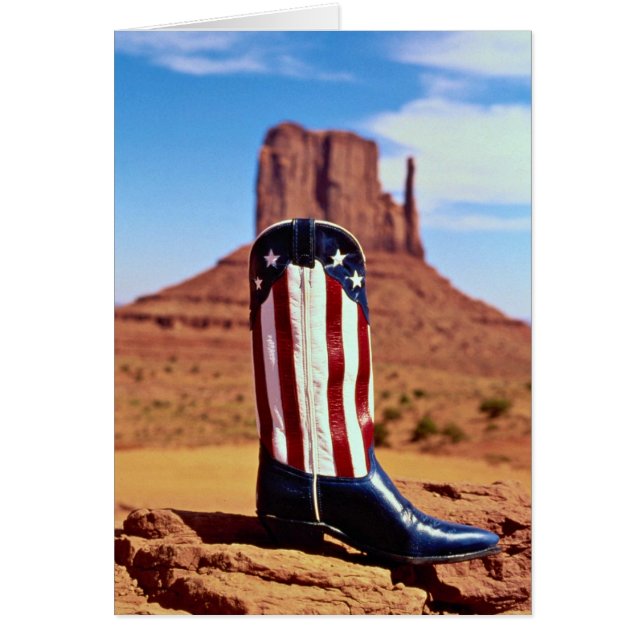 Bota de vaquero solitario, Monument Valley, Arizon (Frente)