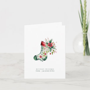 Bota floral de Navidad moderna Foto
