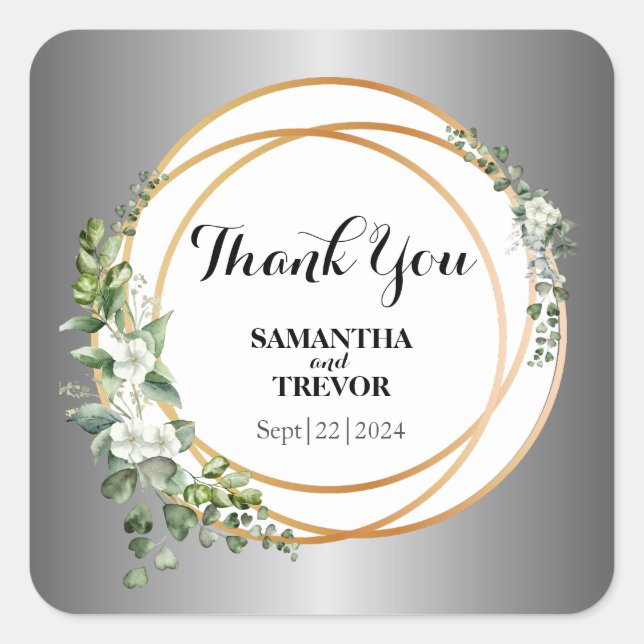 Botánica de Oro: Pegatinas monogramados por la nat (Anverso)