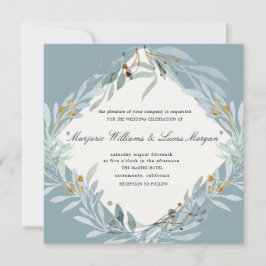 Botánica suave | Invitación a la boda cuadrada