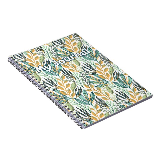Botanical Breeze – Cuaderno Floral "Mi Diario" (Lado Derecho)