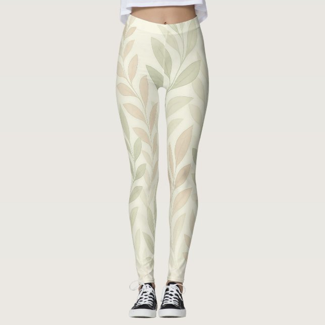 Botanical Drift – Soft Nature-Inspired Leggings  (Anverso)
