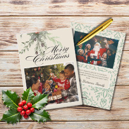 Botánicas de invierno Fiesta de Navidad Feliz Navi