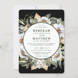 Botánico blanco | Invitación a la boda