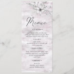 botánico rústico Boda Menú de cena Invitación<br><div class="desc">Nuestra colección floral de ensueño incluye pinceladas acrílicas en azul celeste y azul celeste con ilustraciones de follaje gris que le dan un ambiente romántico a todos los artículos que se reparten por necesidades bodas,  artículos de oficina y artículos personales.</div>