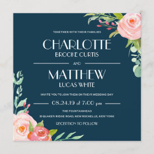 Botánicos en crecimiento  Invitación a la boda