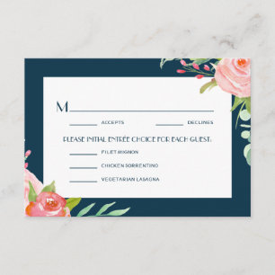 Botánicos en crecimiento Tarjeta RSVP de boda