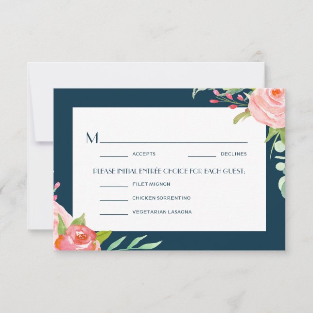 Botánicos en crecimiento | Tarjeta RSVP de boda (Anverso)