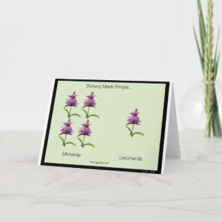 Botany Made Simple 7 x 5 Tarjeta de felicitación -