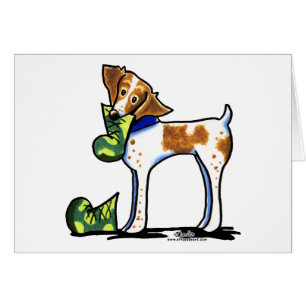 Botas del camuflaje del perro de aguas de Bretaña
