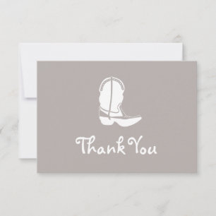 Bote de Cowboy Boot Gracias Cartas de Nota (Sand)