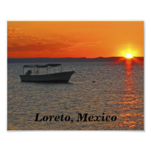 Bote de pesca, Loreto México Foto Imprimir