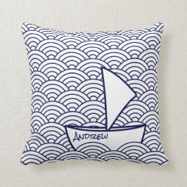 Bote en el Cojín decorativo Waves