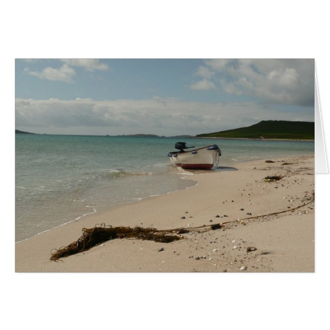 Bote en la isla (Anverso (Horizontal))