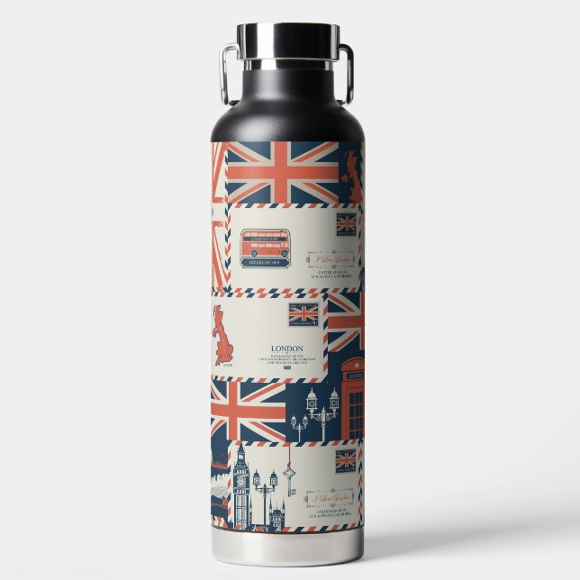 Botella acuática London Post (Delantero)