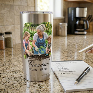 Botella Aislada Abuela Est Año Foto Personalizada