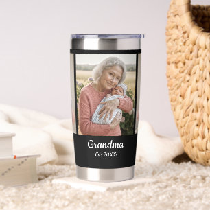 Botella Aislada Abuela Simple Letra Año Est. 3 Foto