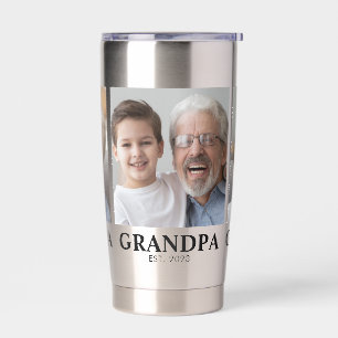 Botella Aislada Abuelo Estableció 3 Día de los Abuelos Foto