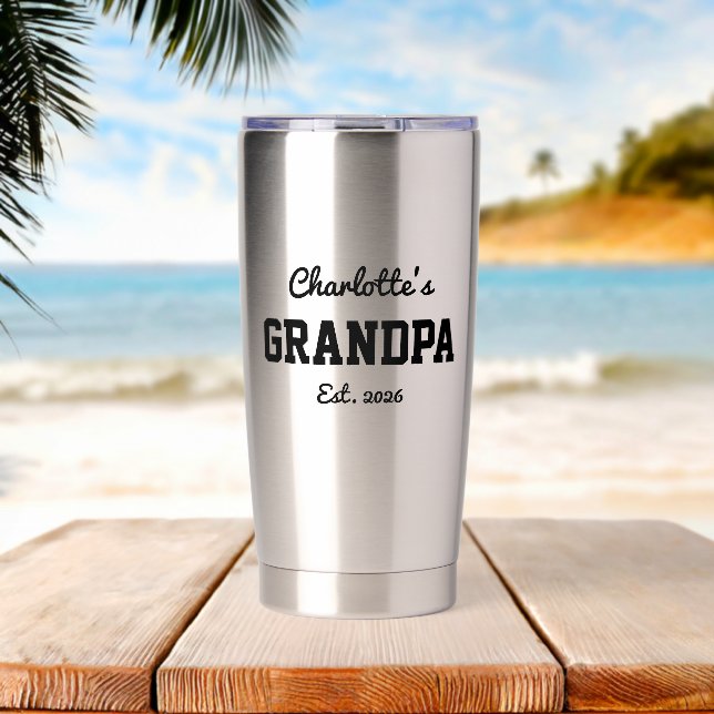 Botella Aislada Abuelo Estableció Nombre Moderno y Audaz (Playa (girada))