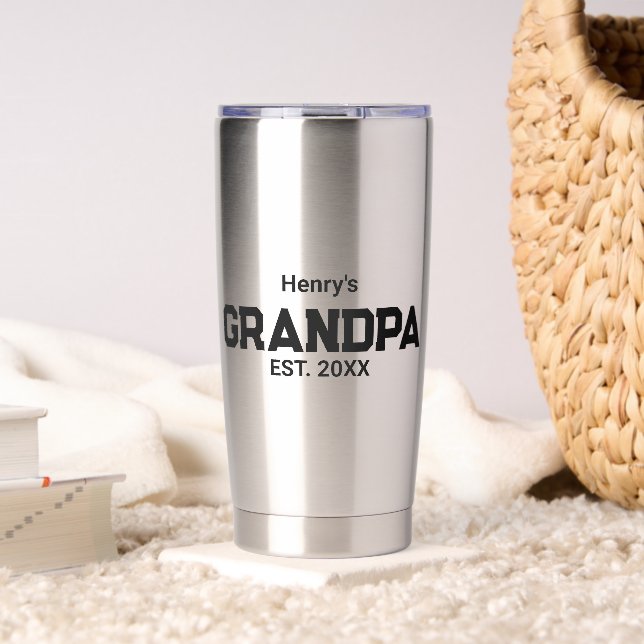 Botella Aislada Abuelo Moderno Establecido Est. Nombre Año  (Sala de estar (girado))
