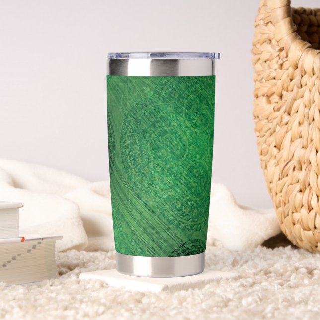 Botella Aislada Aceptación | Medallones de Meditación Verde (Sala de estar)