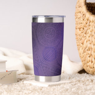 Botella Aislada Aceptación Medallones de Meditación Violeta