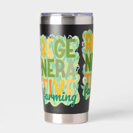 Botella Aislada Agricultura regenerativa verde saludable