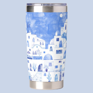 Botella Aislada Agua de Santorini Grecia