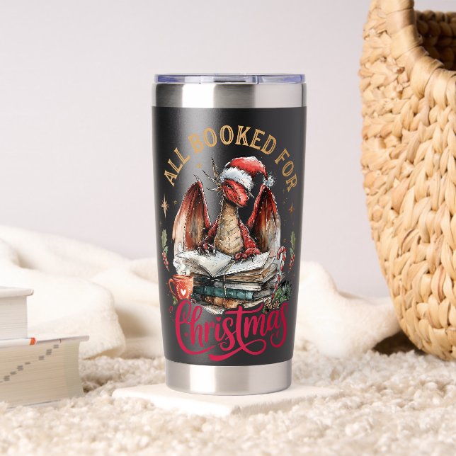 Botella Aislada All Booked for Christmas Dragon  (Sala de estar (girado))