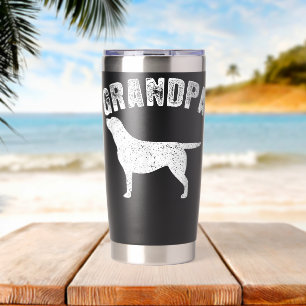 Botella Aislada AMARILLO LABRADOR GRANDPA Familia coincidente