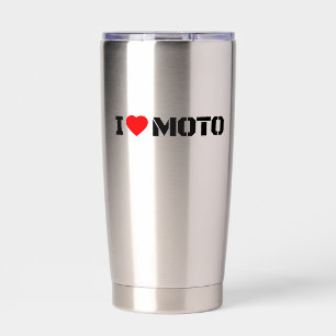 Botella Aislada Amo Moto Tumble Aislado