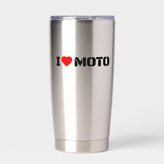 Botella Aislada Amo Moto Tumble Aislado