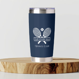 Botella Aislada Añadir tu nombre de club Tenis Sports Navy Blue