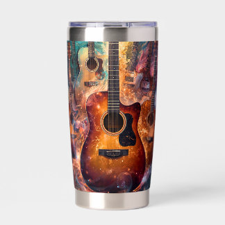 Botella Aislada ✨Arte abstracto de guitarra sinfonía musical