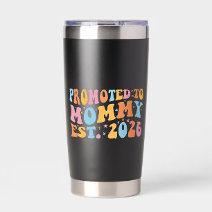 Botella Aislada Ascendido a Mamá Est. 2026 III