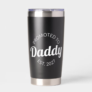 Botella Aislada Ascendido a Papá Desde 2027 Nuevo Papá Baby Shower