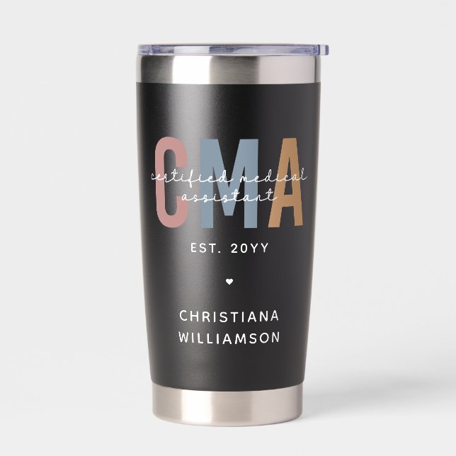Botella Aislada Asistente Médico Certificado por personalizado CMA (Izquierdo)