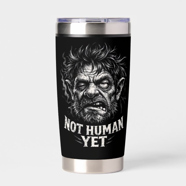 Botella Aislada Aún no es humano (Frente)