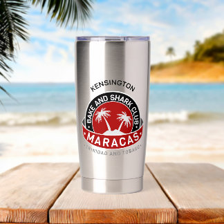 Botella Aislada Bake and Shark Club | Orgullo Trini