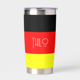 Botella Aislada Bandera alemana personalizada