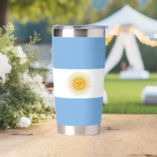 Botella Aislada Bandera de Argentina