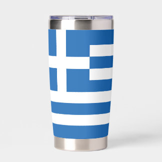 Botella Aislada Bandera de Grecia