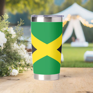 Botella Aislada bandera de Jamaica