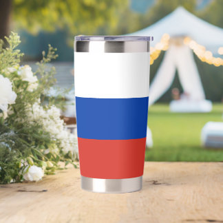 Botella Aislada Bandera de Rusia