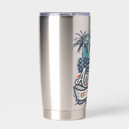 Botella Aislada Bandera estadounidense del Golfo de los Estados Un