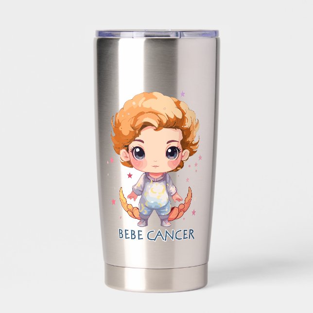 Botella Aislada Bébé Cancer 4 (Frente)