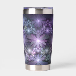 Botella Aislada Bed of Flowers Trendy Shiny Abstract Fractal Art