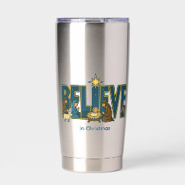 Botella Aislada Believe Nativity 